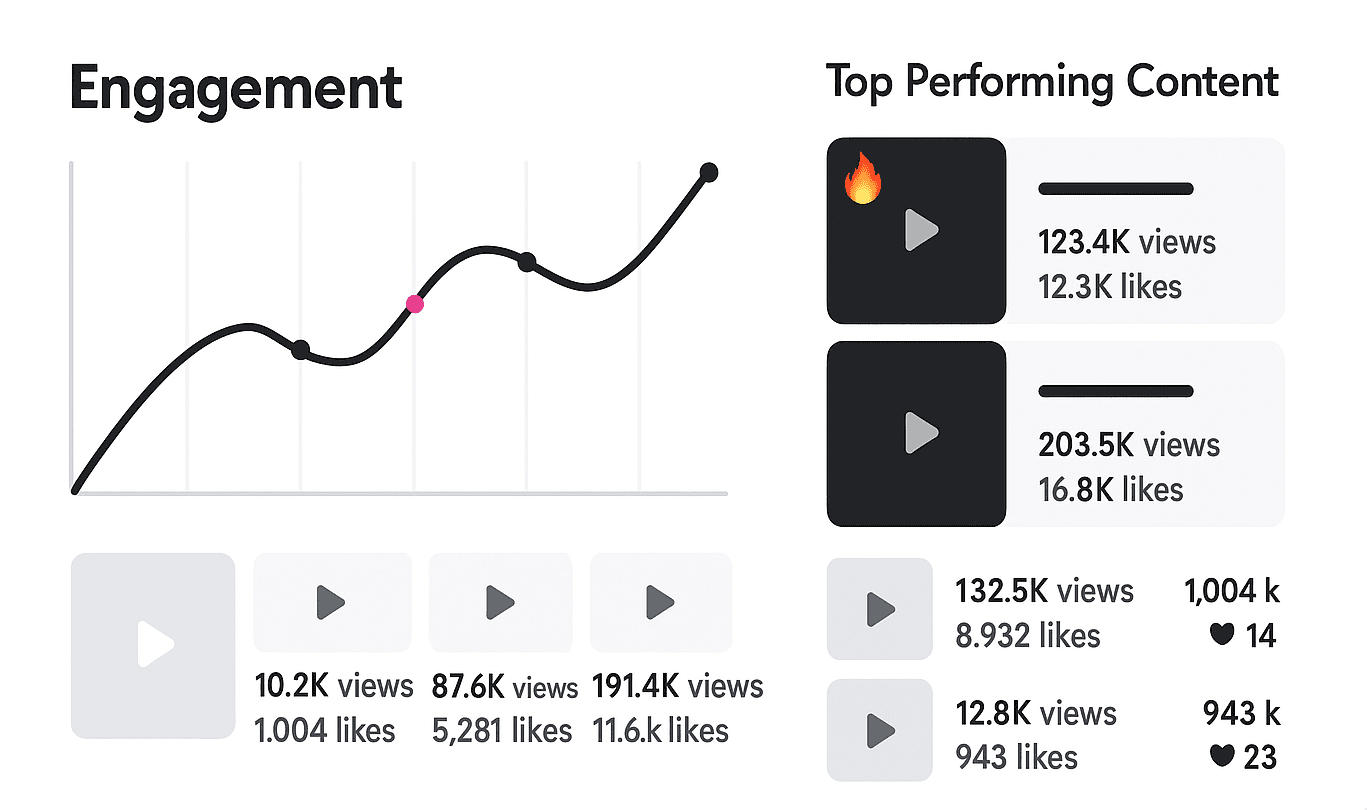 Dashboard preview showing analytics